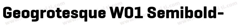 Geogrotesque W01 Semibold字体转换